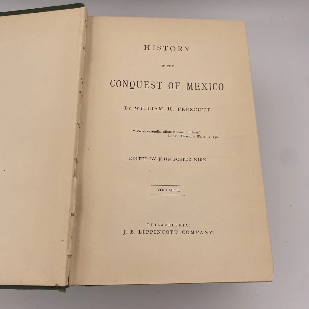 1873 History Of The Conquest Of Mexico William H.‎ Prescott Vol. 1-3 Illustrated